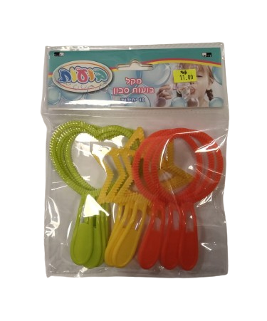 10 יח מקל בועות סבון