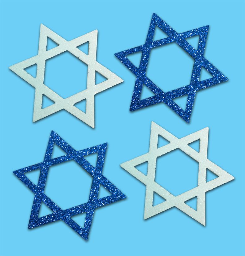 גזירות סול נוצץ מגן דוד חלול