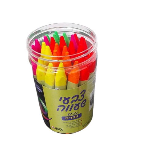 גירי שעווה עבים זוהרים בכוס 30 יח'- אומגה