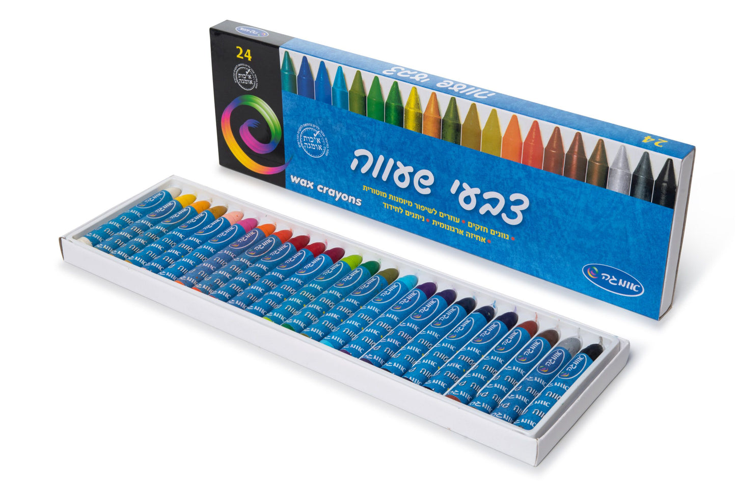 צבעי שעווה 24 יח'- אומגה