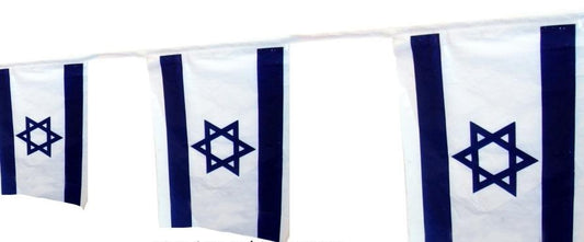 שרשרת דגלים בד 4 מטר