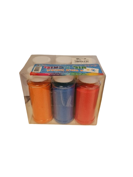 חול צבעוני 6 גוונים