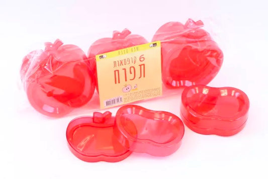 6 קופסאות תפוח שטוחות