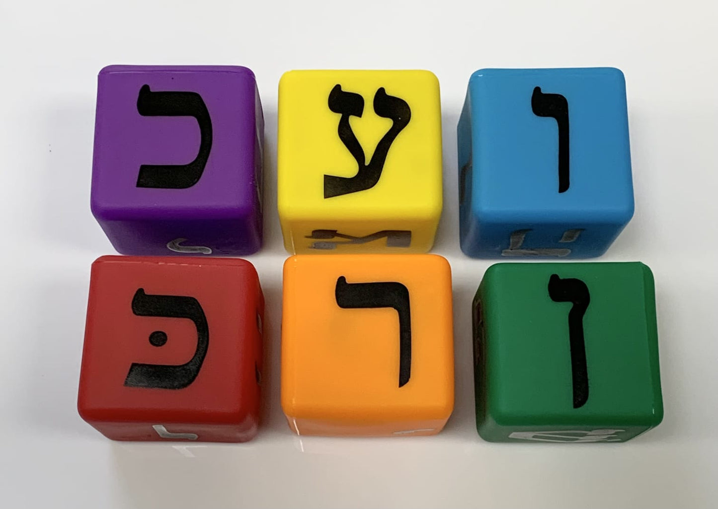 סט קוביות אותיות וסימנים רכות 6 יח 5 ס"מ